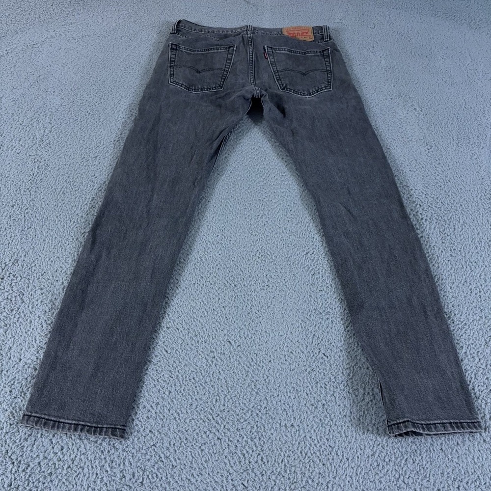 Levis Jeans Mens‎ 32x34 Gray 512 Slim Fit Taper Light Wash Denim Cotton Low Rise